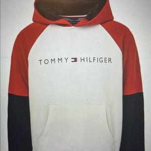 Big Boys Color Block Hilfiger Pullover Hoodie